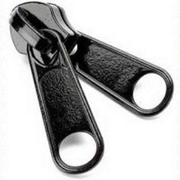 YKKr Zipper #10 Coil  Double Slide Black - Zippers